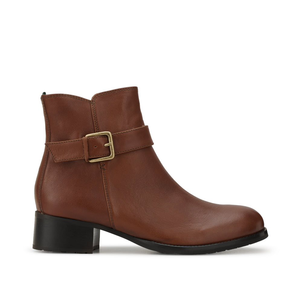 Geneva Buckle Women's Boot - Milwaukee Boot Company - Geneva Buckle Women's Boot - Sienna / 6.5M